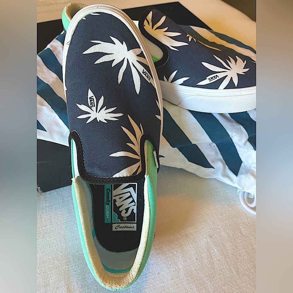 Unisex Custom Comfy Cush Vans. Unique One Of A Ki… - image 1